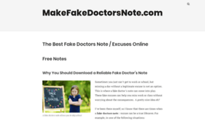 Makefakedoctorsnote.com thumbnail