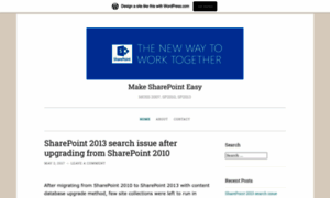 Makesharepointeasy.wordpress.com thumbnail