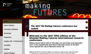 Makingfutures.plymouthart.ac.uk thumbnail