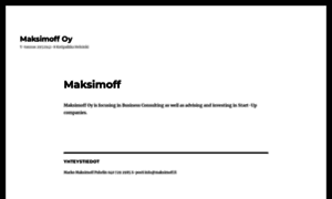 Maksimoff.fi thumbnail
