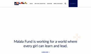 Malala.org thumbnail