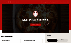 Maldinispizzamenu.com thumbnail