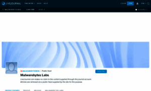 Malwarebytesrss.livejournal.com thumbnail