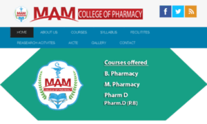 Mamcollegeofpharmacy.com thumbnail