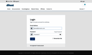 Manage.dihostnet.com thumbnail