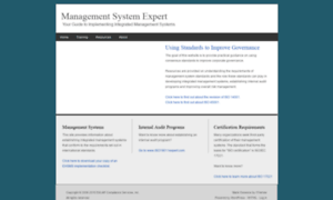 Managementsystemexpert.com thumbnail