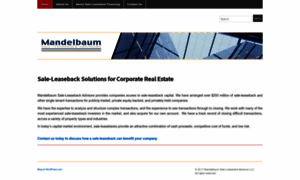 Mandelbaum-sale-leaseback.com thumbnail