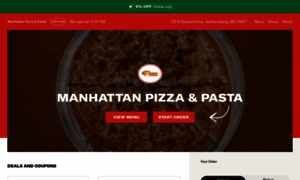 Manhattanpizzamenu.com thumbnail