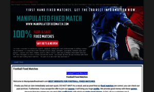 Manipulatedfixedmatch.com thumbnail