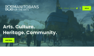 Manitobansforthearts.ca thumbnail