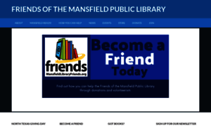 Mansfieldlibraryfriends.org thumbnail