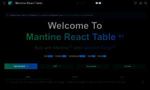 Mantine-react-table.com thumbnail