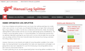 Manual-log-splitter.com thumbnail