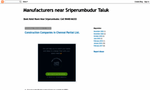 Manufacturers-near-sriperumbudur.blogspot.com thumbnail
