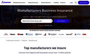 Manufacturers.insureon.com thumbnail