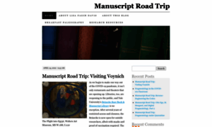 Manuscriptroadtrip.wordpress.com thumbnail