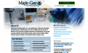 Maplegateanesthesiologists.com thumbnail