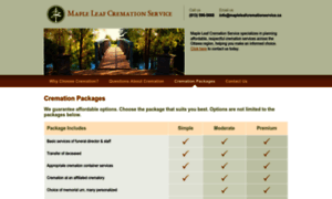 Mapleleafcremationservice.ca thumbnail