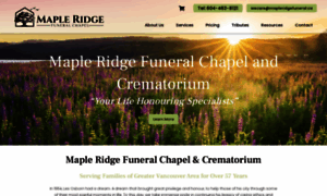 Mapleridgefuneral.ca thumbnail