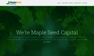 Mapleseedcapital.com thumbnail
