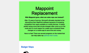 Mappoint-replacement.com thumbnail