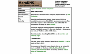 Maradns.org thumbnail