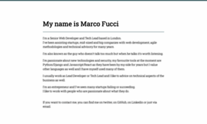 Marcofucci.com thumbnail