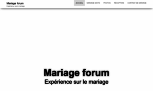 Mariage-forum.com thumbnail