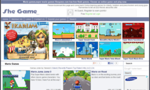 Mario-games.shegame.com thumbnail