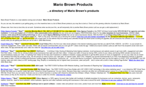 Mariobrownproducts.com thumbnail