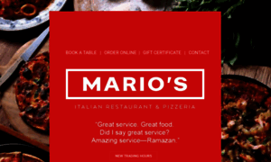 Mariosrestaurant.com.au thumbnail