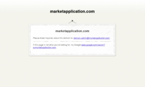 Marketapplication.com thumbnail