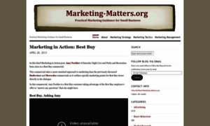 Marketingmattersdotorg.wordpress.com thumbnail