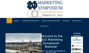 Marketingsymposium.nd.edu thumbnail