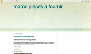 Maroc-piecesafournir.blogspot.com thumbnail