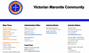 Maronitesvictoria.org.au thumbnail