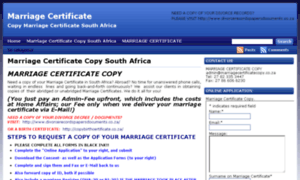 Marriagecertificatecopy.co.za thumbnail