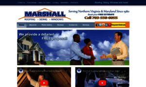 Marshallroofing.com thumbnail