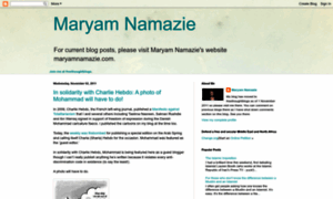 Maryamnamazie.blogspot.com thumbnail