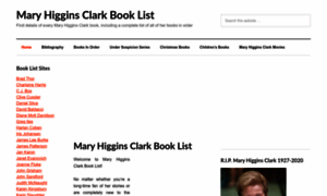 Maryhigginsclarkbooklist.com thumbnail