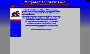 Marylandlacrosseclub.com thumbnail