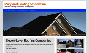 Marylandroofingassociation.com thumbnail