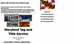 Marylandtagandtitle.net thumbnail