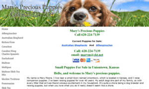 Maryspreciouspuppies.com thumbnail