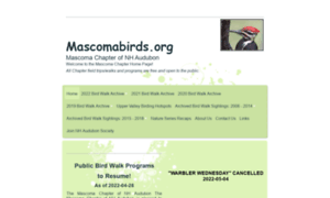 Mascomabirds.org thumbnail