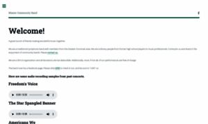 Masoncommunityband.org thumbnail