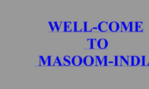 Masoomindia.org thumbnail