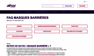 Masques-barrieres.afnor.org thumbnail