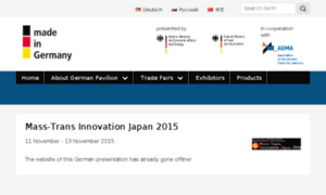 Mass-trans-innovation-japan.german-pavilion.com thumbnail