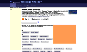 Massage-therapy.goaus.net thumbnail
